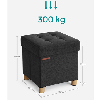 Taburet TREY 4 čierna 4