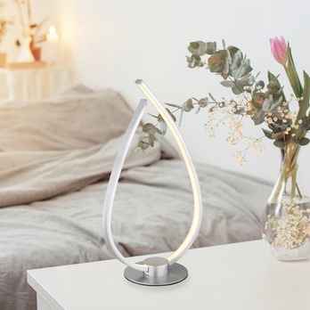 Stolná lampa TRINA strieborná 1