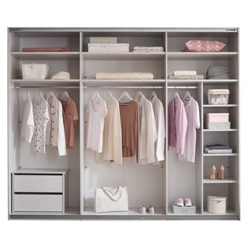 Šatní skriňa TRINO svetlosivá/grafitová 1