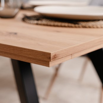 Jedálenský stôl TRIPOLI dub artisan/čierna 3