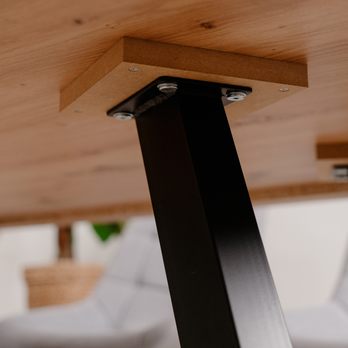 Jedálenský stôl TRIPOLI dub artisan/čierna 5