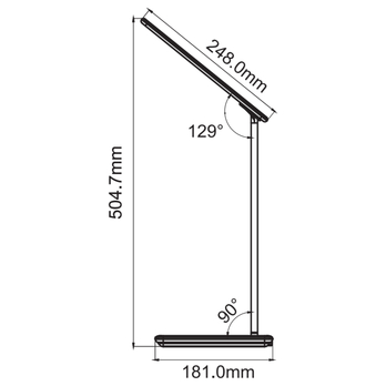 Stolná LED lampa TRITTON biela 1