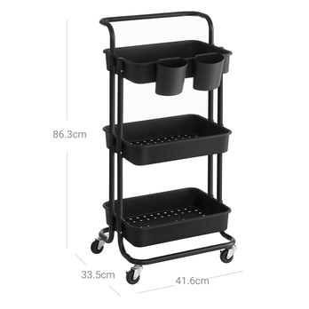 Pojazdný vozík TROLLEY čierna 6