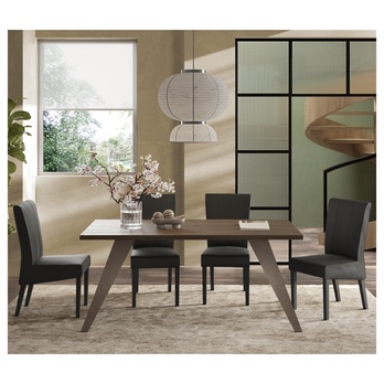 Jedálenský stôl TROPA bronzová/orech 1