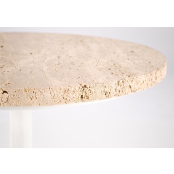 Konferenčný stolík TROVIRSU I travertín/biela 3