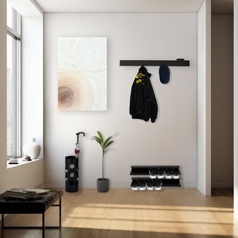 Nástenný vešiak TRUDY II čierna 2