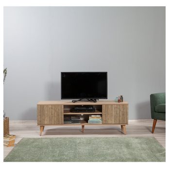 TV komoda TRUVA dub sonoma/prírodná 4