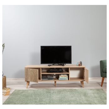 TV komoda TRUVA dub sonoma/prírodná 5