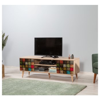 TV komoda TRUVA dub sonoma/viacfarebná 1