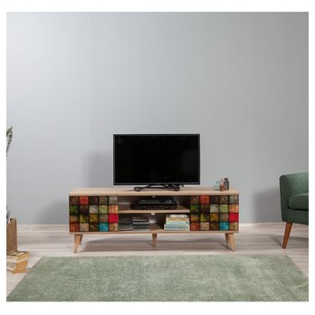 TV komoda TRUVA dub sonoma/viacfarebná 4