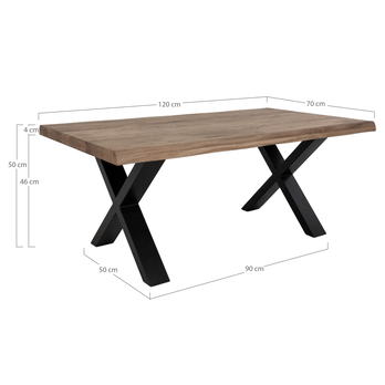 Konferenčný stolík TUELUN 120 dymová 5