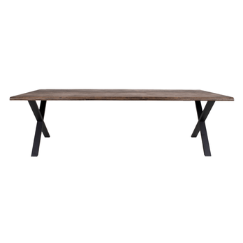 Jedálenský stôl TUELUN hnedá/čierna 2