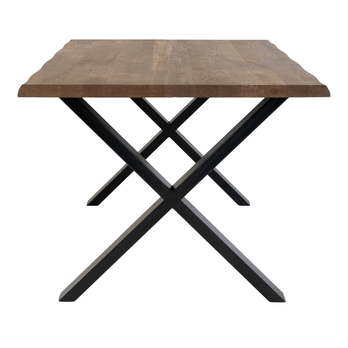 Jedálenský stôl TUELUN hnedá/čierna 3