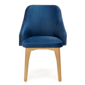 Jedálenská stolička TULIDU 2 dub medový/modrá 1