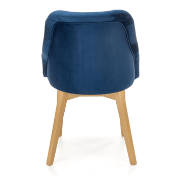 Jedálenská stolička TULIDU 2 dub medový/modrá 3