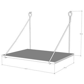 Písací stôl TUNA orech/čierna 4