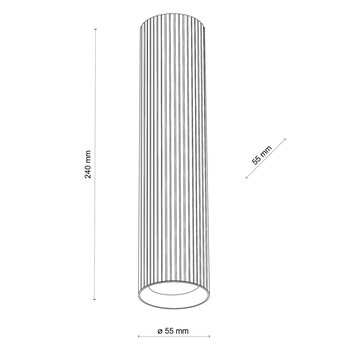 Stropné svietidlo TUNE 3 čierna 6