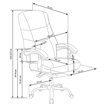 Kancelárske kreslo TUPAC čierna 8