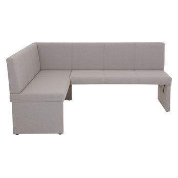 Rohová jedálenská lavica TURIN sivá, pravá 1