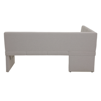 Rohová jedálenská lavica TURIN sivá, pravá 2