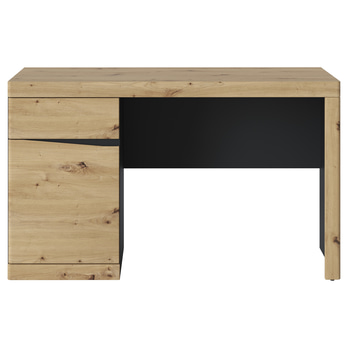 Písací stôl TURINO dub artisan/antracitová, šírka 128 cm 4
