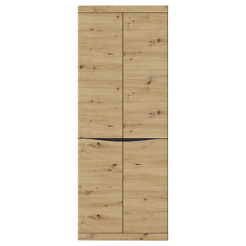 Policová skriňa TURINO dub artisan/antracitová, šírka 76 cm 2