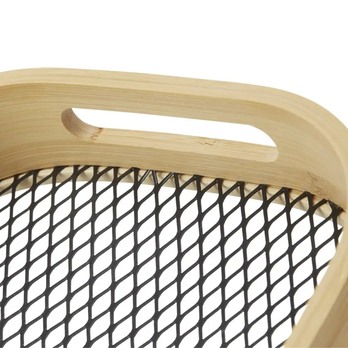 Servírovací podnos TURNER 2 bambus/čierna, šírka 35 cm 4