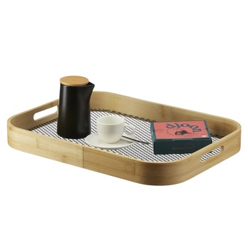 Servírovací podnos TURNER bambus/čierna, šírka 46 cm 1