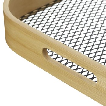 Servírovací podnos TURNER bambus/čierna, šírka 46 cm 4