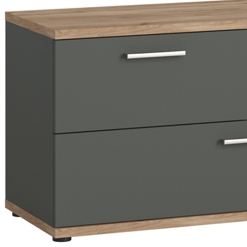 TV komoda TWENTY dub castello/alpská biela/grafit 3