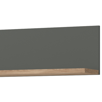 Nástenná polica TWENTY dub castello/alpská biela/grafit 2