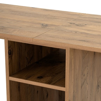 Písací stôl TWIN borovica/čierna 6