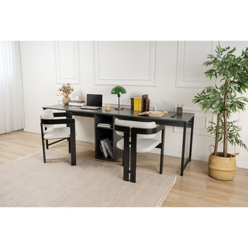 Písací stôl TWIN antracitová 2