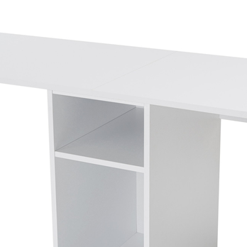 Písací stôl TWIN biela/zlatá 5