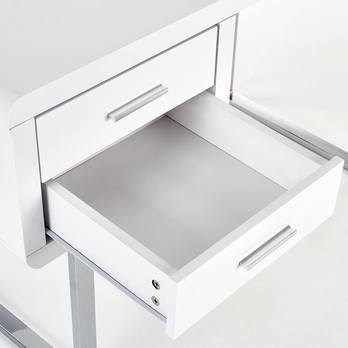 Písací stôl TYRIN biela 8