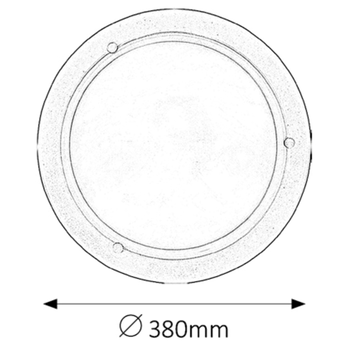 Stropné svietidlo UFO biela, priemer 38 cm 3