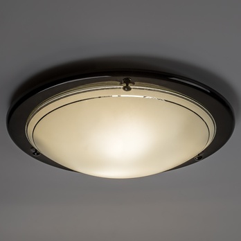 Stropné svietidlo UFO čierna/biela, priemer 38 cm 1