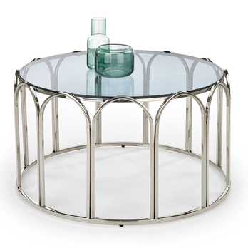 Konferenčný stolík ULAVAO kov/sklo 1