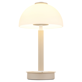 Stolná lampa ULDIN piesková/biela 3