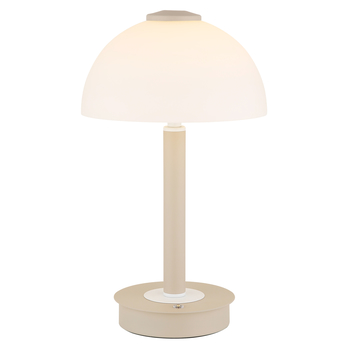Stolná lampa ULDIN piesková/biela 4