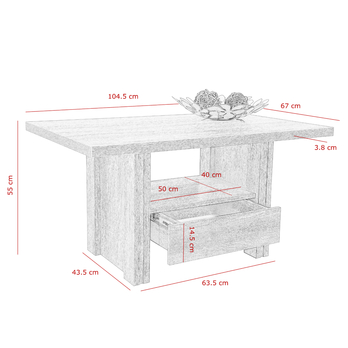 Konferenčný stolík ULLI dub sonoma 2