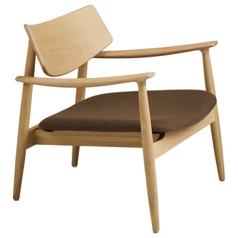 Kreslo ULVIRO dub/hnedá 3