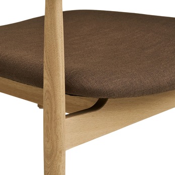 Kreslo ULVIRO dub/hnedá 6