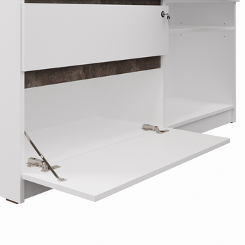 Písací stôl UMAR biela/betón 5