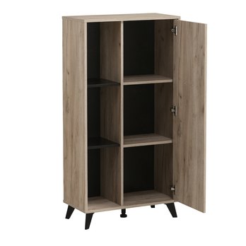 Komoda UMBRIA dub sivý/čierna 2