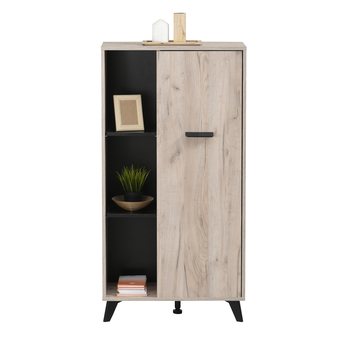 Komoda UMBRIA dub sivý/čierna 4