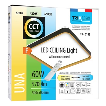 Stropné svietidlo UNA čierna/zlatá 5