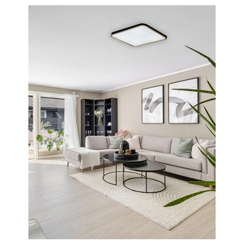 Stropné svietidlo UNA čierna/zlatá 1