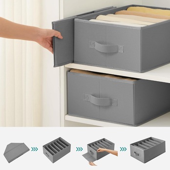 Súprava 4 kusov organizérov UNDERWEAR 3 sivá 1