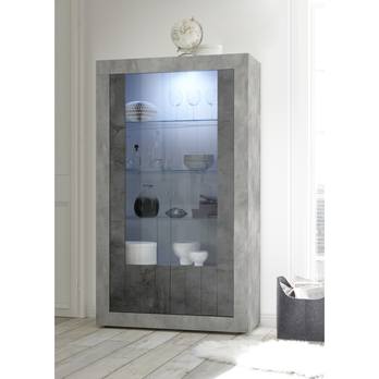 Vitrína URBINO 2 betón/sivá 1